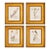Custom Framed Vintage Finnish Herbarium Botanical Specimens, Set of Four For Sale