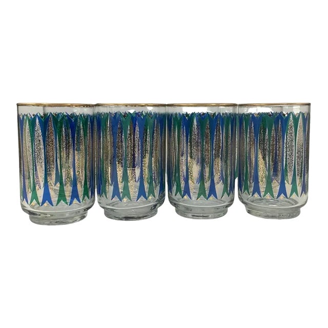 Set of 8 Libbey Mid-Century Modern Tumblers For Sale