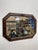 Early 20th Century Antique Arts and Crafts Long Octagonal Beveled Oak Mirror. For Sale - Image 5 of 8