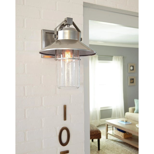 Plastic Sean Lavin by Visual Comfort Studio Boynton Small Lantern, Painted Brushed Steel For Sale - Image 7 of 8