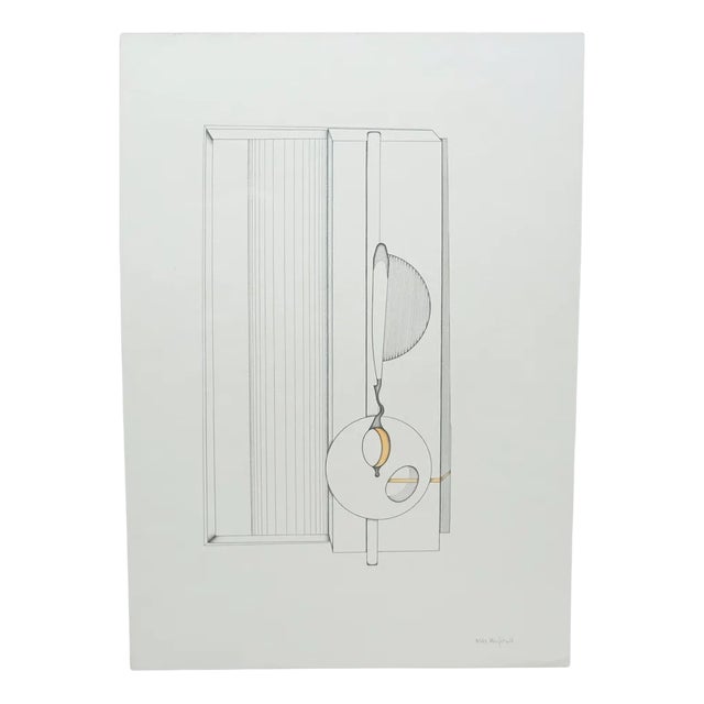 Nils Haglund, #026 Drawing, 1979, Pencil on Paper For Sale