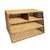 Shabby Chic Vintage Woven Wicker & Steel Desk Organizer For Sale - Image 3 of 4