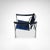 1990s LC1 Blue and Black Ponyskin Armchair by Le Corbusier for Cassina, 1990s For Sale - Image 5 of 13