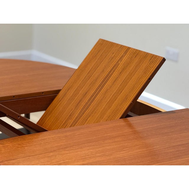 Vintage Extending Oval Dining Set by Tom Robertson for McIntosh, 1960s, Set of 5 For Sale - Image 6 of 14