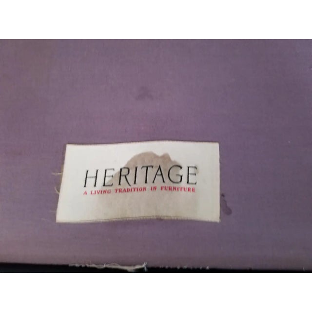 Classic 1950s Heritage Black Lounge Chair Faux Leather Mahogany For Sale - Image 14 of 15