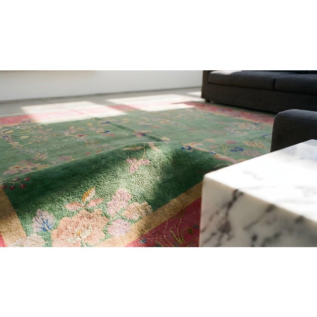 1920s Chinese Art Deco Carpet ( 8'10" x 11'6" - 270 x 350 ) For Sale In New York - Image 6 of 8
