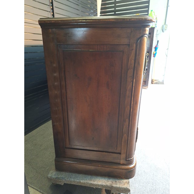 Baker Furniture Company 1960s Baker Furniture French Country or French Provincial Louis XV Style Carved Walnut Sideboard For Sale - Image 4 of 10