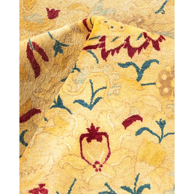 Textile Mogul, One-of-a-Kind Hand-Knotted Area Rug in Ivory, 8' 0" x 10' 4" For Sale - Image 7 of 8