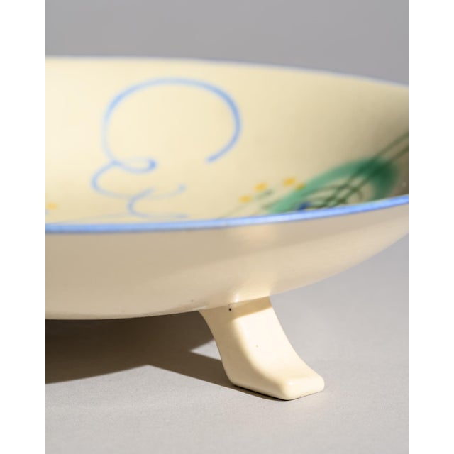 Art Deco Bauhaus Ceramic Footed Bowl by Margarete Heymann-Löbenstein for Haël Workshops, 1930s For Sale - Image 6 of 13