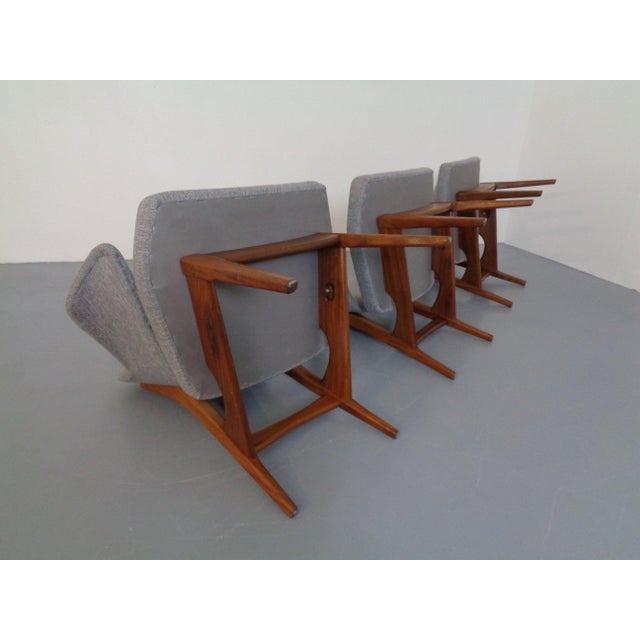 Brown Dutch Walnut Armchair by Louis Van Teeffelen for Wébé, 1960s For Sale - Image 8 of 11