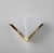Italian Triangular Sconce in Brass and White Acrylic Glass, 1970s For Sale - Image 4 of 18
