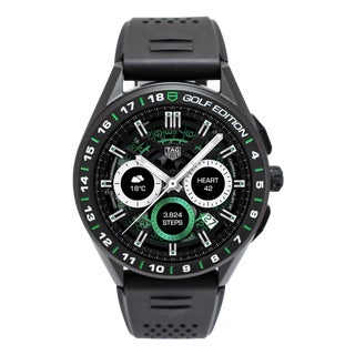 Tag Heuer Connected Golf Edition 45mm Sbg8a82 Black Titanium Quartz Smartwatch For Sale