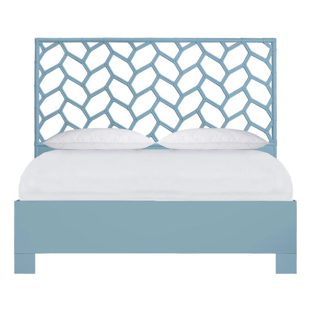 Silas Standard Bed King - Pool Blue For Sale