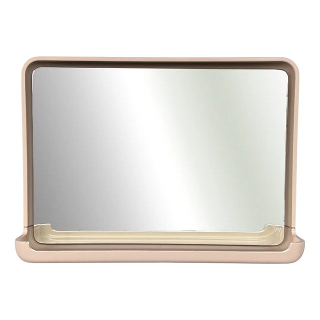 Large Vintage Backlit Mirror, Italy, 1970s For Sale