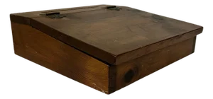 Vintage Mid Century Handmade Pine Wood Traveling Lap Desk