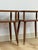 Mid 20th Century Vintage End Tables MCM Atomic Two-Tier Wood Laminate Pair Retro Accent For Sale - Image 5 of 15