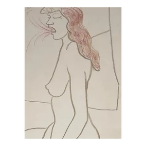 James Bone Female Nude Drawing