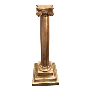 Gilt Ionic Table Lamp For Sale
