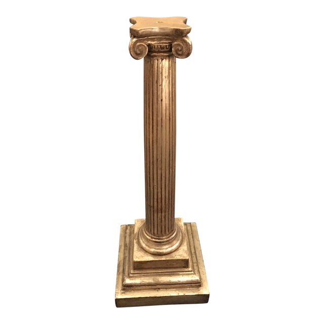 Gilt Ionic Table Lamp For Sale