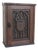 Antique French Neo-Gothic Wall Cabinet in Hand-Carved Wood, 19th Century For Sale