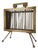 Mid-Century Magazine Rack in White Oak and Mahogany Stain, 1950s For Sale