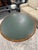 Late 20th Century Vintage Jimeco Colombian Green Goatskin/Parchment Round Pedestal Dining Table For Sale - Image 5 of 8