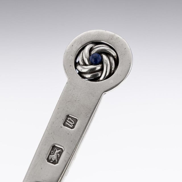 20th Century British Silver Letter Opener with Case from Asprey & Co, 1996, Set of 2 For Sale - Image 4 of 8