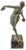 Art Deco Figurine of Dancing Woman with Cymbals by Fayral for Verrier, 1920s For Sale