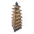 Vintage Chinoiserie Split Reed Bamboo Pagoda Tower For Sale