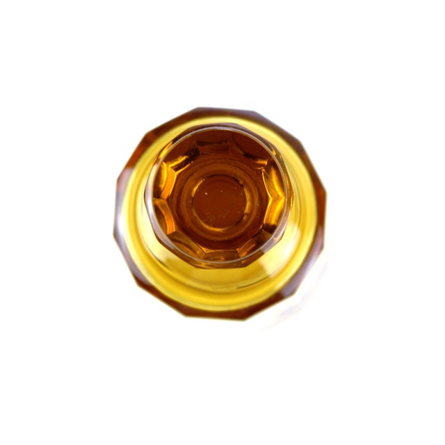 1950s Mid-Century Amber Glass Liqueur Set from Moser Karlsbad, Set of 7 For Sale - Image 5 of 18