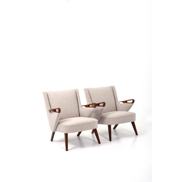 Set of Lounge Chairs by Chresten Findahl Brodersen for Findahl Møbelfabrik, in Flawless conditions. Designed 1950 to 1959...