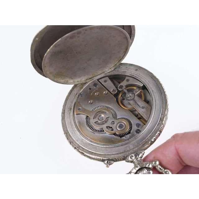 Huge Antique Miners Presentation Pocket Watch 50mm works 70mm case 58mm dial For Sale - Image 10 of 11