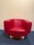 Contemporary Pair of B&b Italia Tulip Chairs in Red Leather For Sale - Image 3 of 9