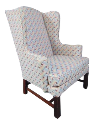 Hickory Chair Co Chippendale Style Mahogany Wing Chair