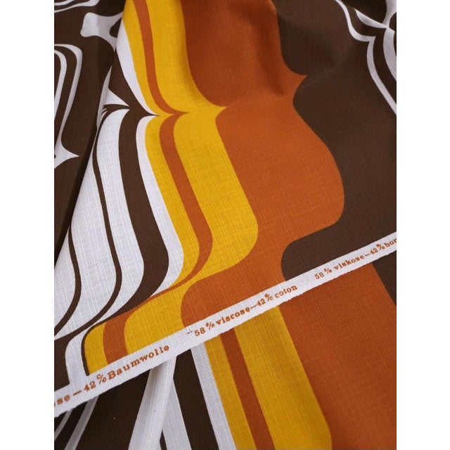 1970s Mid-Century Modern German Fabric for Curtains, 1970s For Sale - Image 5 of 6