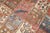 An early 20th Century Persian Heriz rug with a pictorial garden box all over pattern in rustic brown, camel, ivory, pink,...