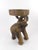 Rustic Vintage Thai Hand-Carved Hardwood Elephant Side Table / Sculptural Stool For Sale - Image 3 of 18