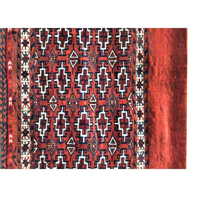 Early 20th Century Persian Yamut Bag Face Rug For Sale - Image 14 of 14