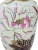 White Vintage Famille Rose Porcelain Vase With Koi Fish, Birds, and Flowers For Sale - Image 8 of 15