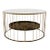 Round Cage Coffee Table by Niccolo De Ruvo for Brass Brothers For Sale