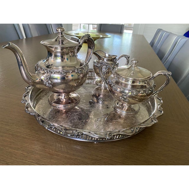 Antique Barbour Silver Company Tea Set 4 Pieces Chairish