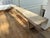A beautiful three inch thick slab of century old teak wood is turned into a one of a kind bench. We added tapered...