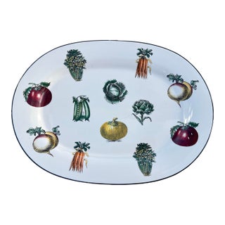 Vintage Pfaltzgraff Farmers Market Oval Serving Platter For Sale