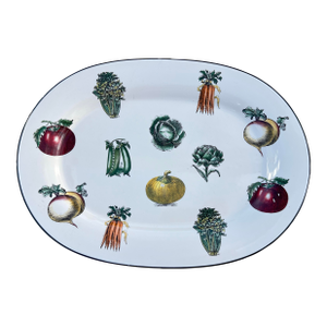 Vintage Pfaltzgraff Farmers Market Oval Serving Platter