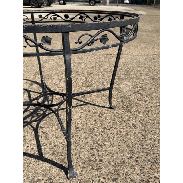 Mid 20th Century Salterini Style Wrought Iron Garden Patio Dining Set by Florentine Craft Studio For Sale - Image 15 of 18