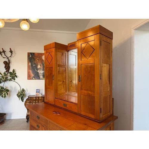 Brown Art Nouveau Bookcase, 1890s For Sale - Image 8 of 18