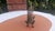Art Nouveau brass napkin stand, letters, griffin base, dimensions: height 14.7 cm, width 12.3 cm, depth 6.2 cm.