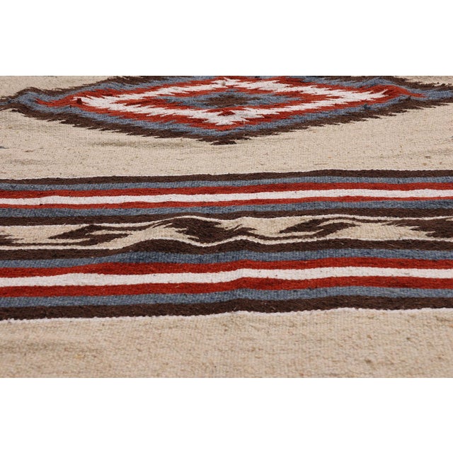 Mid 20th Century Vintage Oaxacan Zapotec Rug, 04'00 X 06'06 For Sale - Image 5 of 10