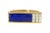 Make a bold statement with this 14K Yellow Gold Diamond and Lapis Lazuli Men's Ring. This striking piece features a rich,...