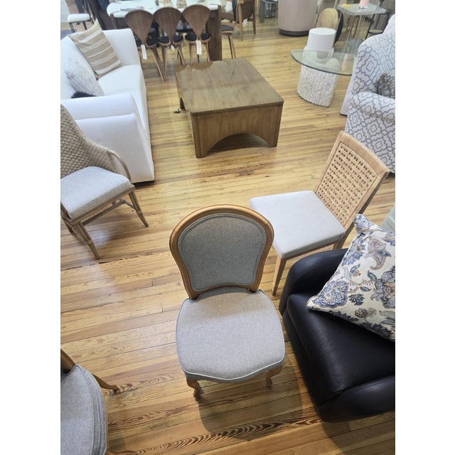 Custom Side Chairs. Italian Frame, Newly Reupholstered. Set of 2 For Sale In New York - Image 6 of 6